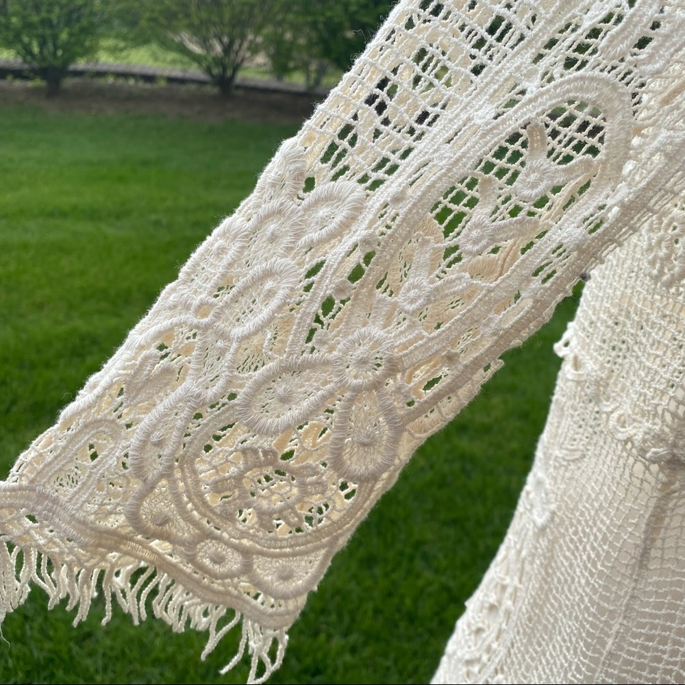 Phase One | Boho Crochet Overlay Top - Picture 10 of 14